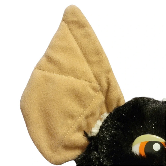 TOY FACTORY Gremlins The Black Mogwai Mohawk Black White Stripe 10" Plush - Picture 4 of 14